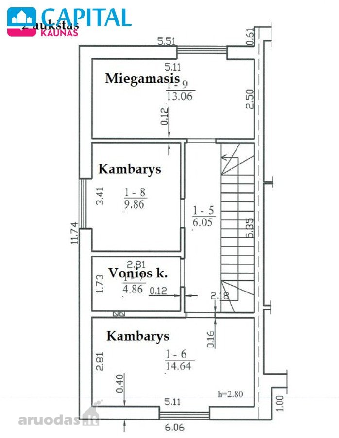 Nuomojamas Jaukus 4 Kambarių A+ Namas Su Terasa - nuotraukos Nr. 18