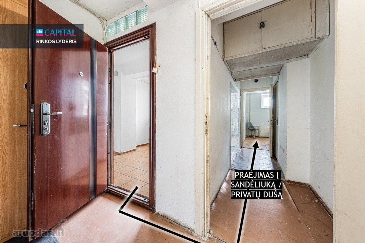 Parduodamas 2 kambarių (arba 1,5 kambario) - nuotraukos Nr. 16