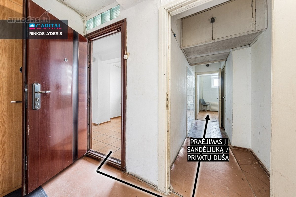 Parduodamas 2 kambarių (arba 1,5 kambario) - nuotraukos Nr. 16