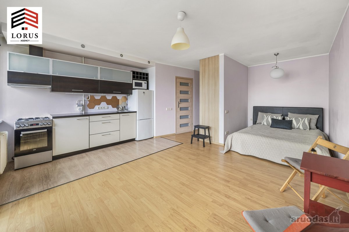Parduodamas šviesus ir jaukus 27 m² studio - nuotraukos Nr. 2