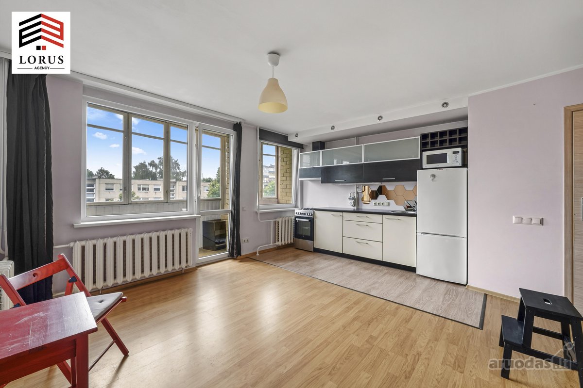 Parduodamas šviesus ir jaukus 27 m² studio - nuotraukos Nr. 6