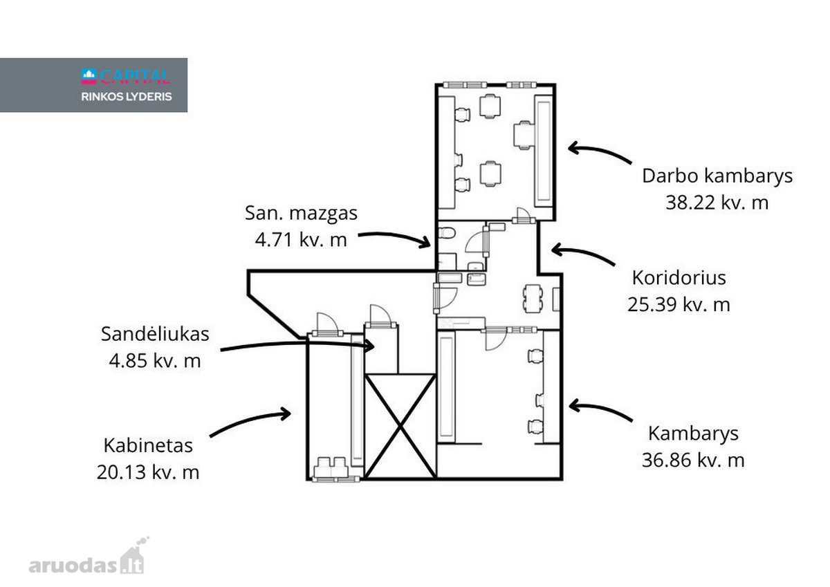 Šeimyniškių g., Vilniuje, nuomojama pilnai - nuotraukos Nr. 23