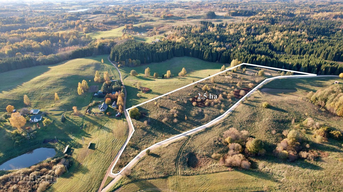 Parduodamas 2,5 ha sklypas 60 km nuo Vilniaus - nuotraukos Nr. 12
