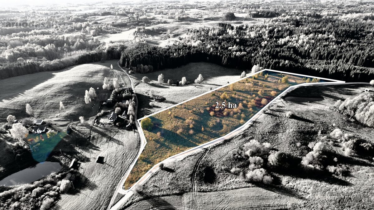 Parduodamas 2,5 ha sklypas 60 km nuo Vilniaus - nuotraukos Nr. 13