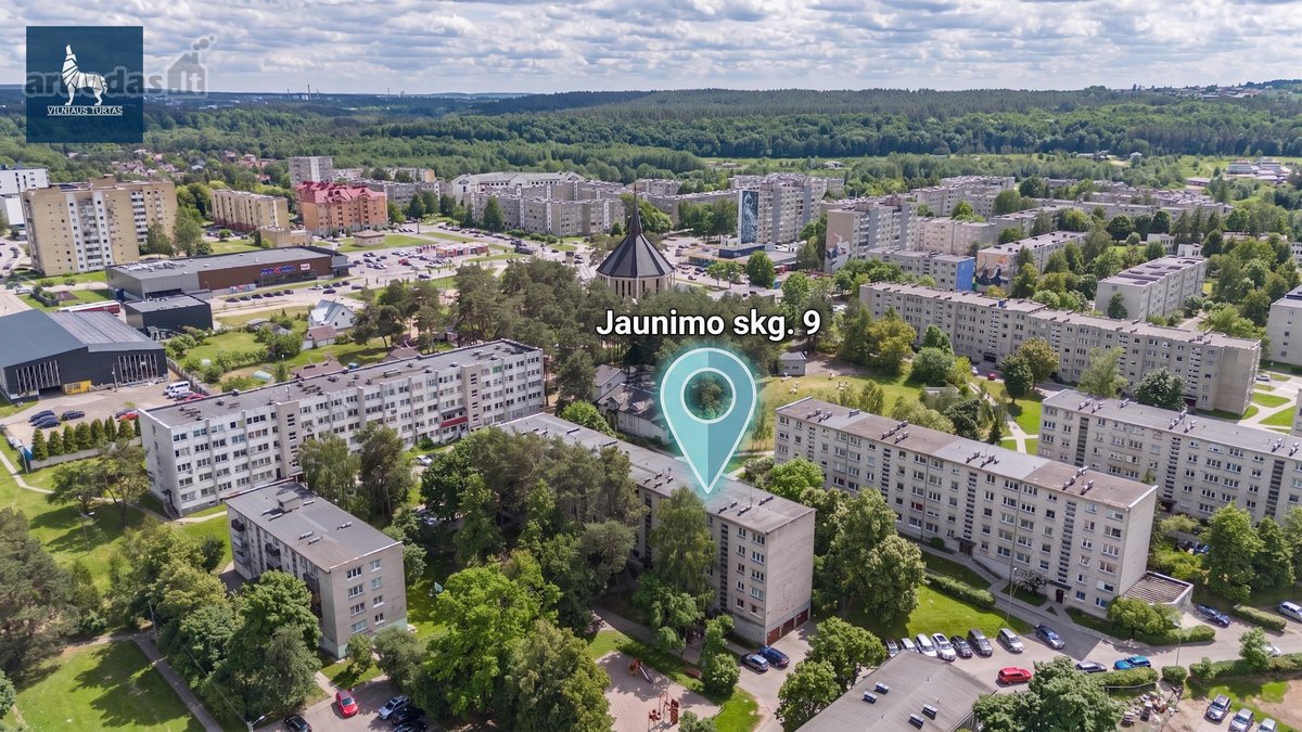 Parduodamas 3 kambarių butas Grigiškėse,