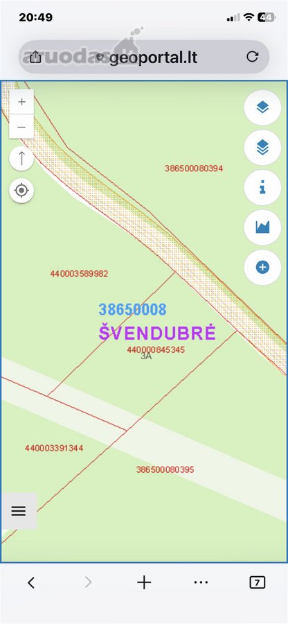 Parduodamas išskirtinio grožio sklypas miško
