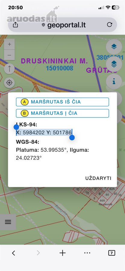 Parduodamas išskirtinio grožio sklypas miško - nuotraukos Nr. 2