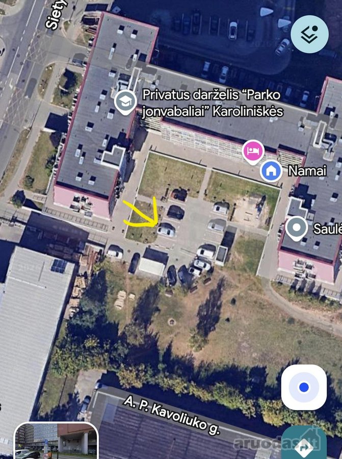 Parduodama vieta Nr.2 už šlagbaumo vidiniame
