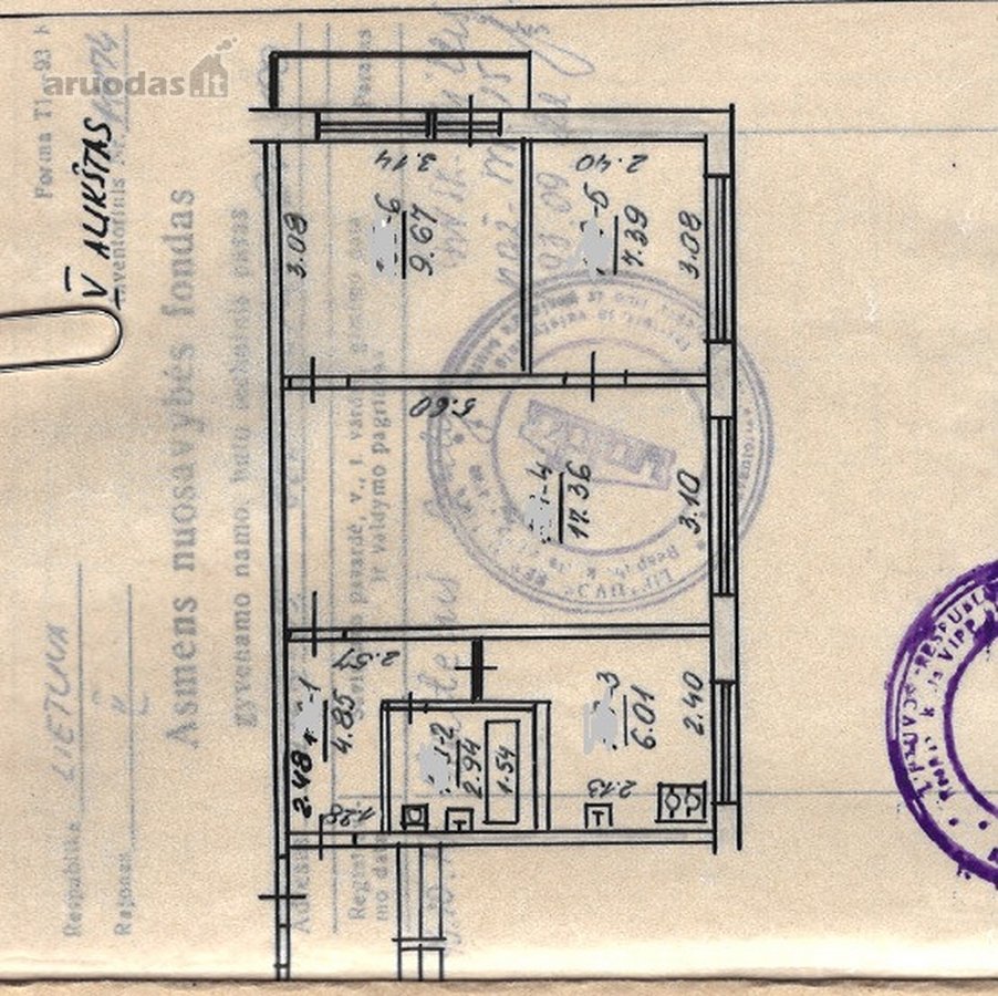 Parduodamas saulėtas, šviesus 3 kambarių - nuotraukos Nr. 62