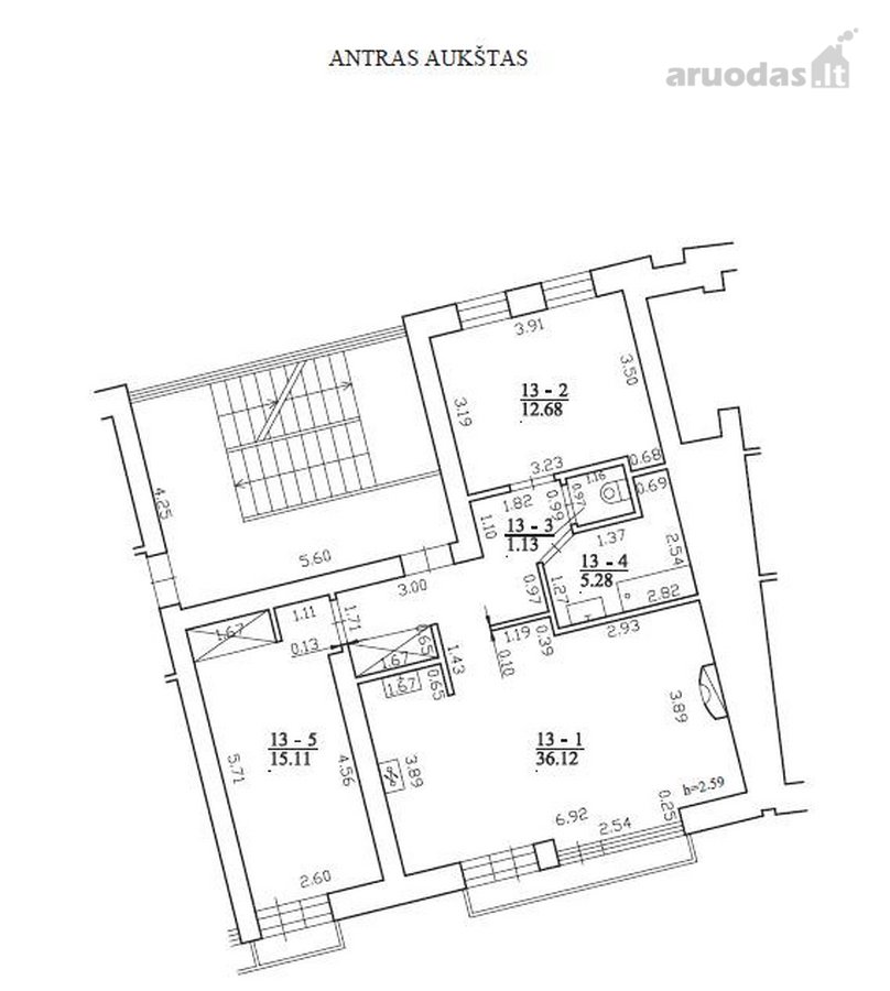Parduodamas jaukus 3 kambarių butas ramioje - nuotraukos Nr. 17