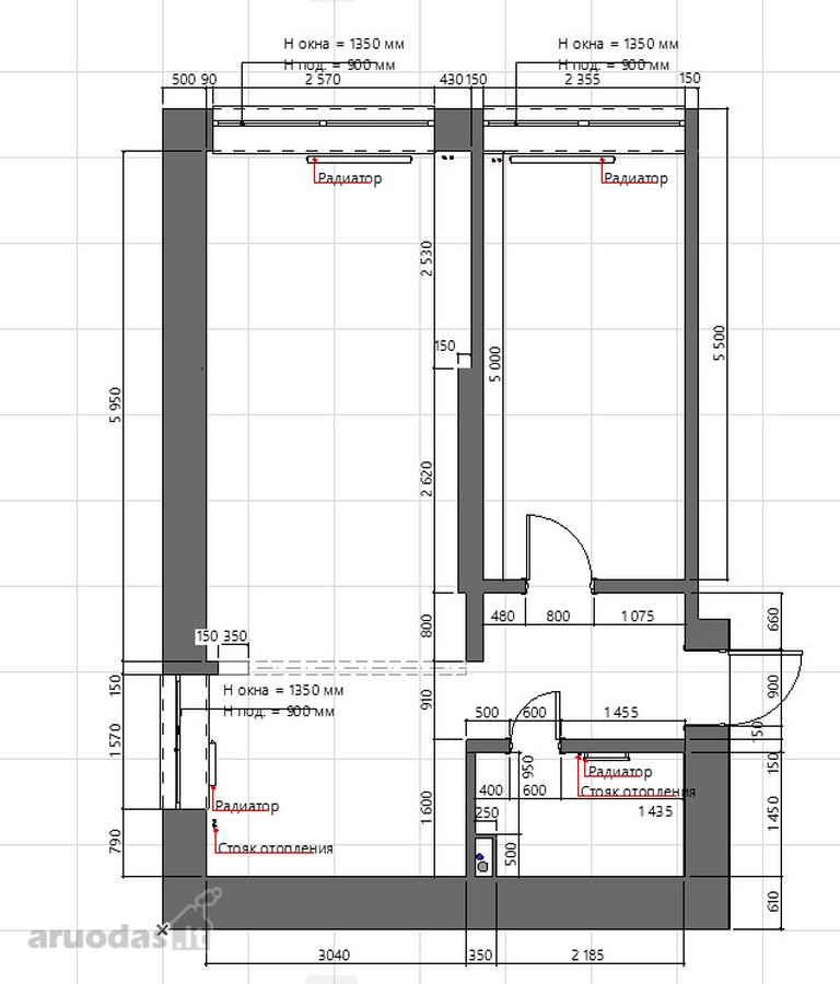 2 kambarių butas žaliame Vilniaus rajone su - nuotraukos Nr. 13