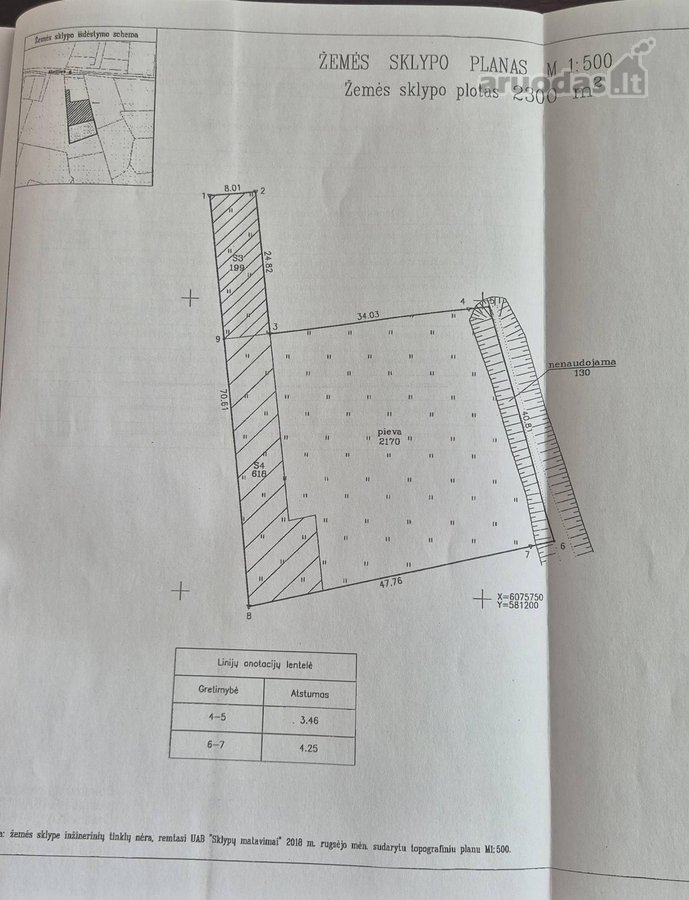 Parduodamas namų valdos sklypas Ateities g. 52