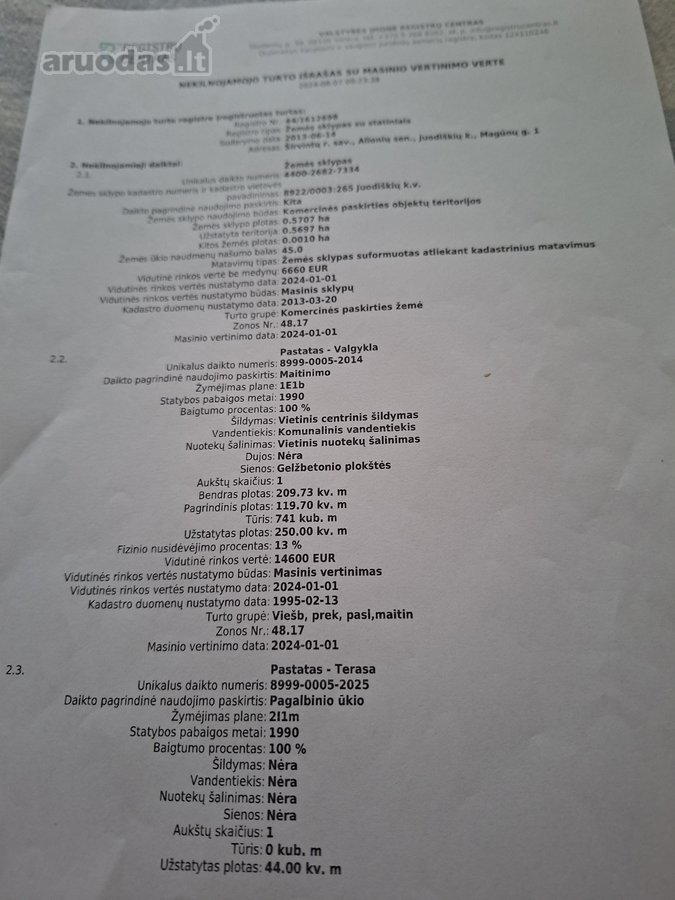 Parduodamas komercinės paskirties pastatas su - nuotraukos Nr. 8