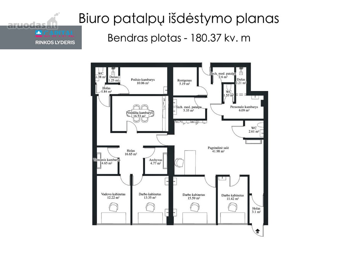 Parduodamos 181 Kv. M. Patalpos Patogioje Ir - nuotraukos Nr. 19