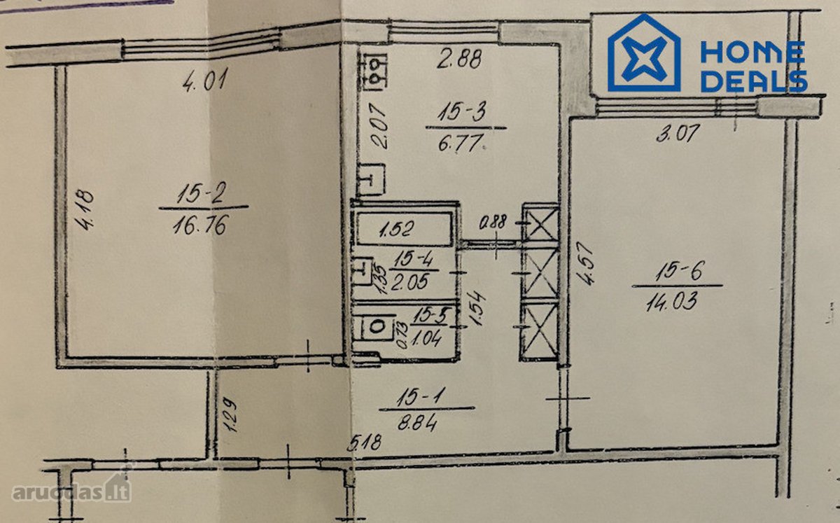 Didlaukio gatvėje, parduodamas 2 kambarių - nuotraukos Nr. 23