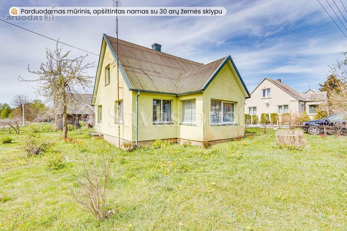 Parduodamas mūrinis, apšiltintas namas su 30 - nuotraukos Nr. 2