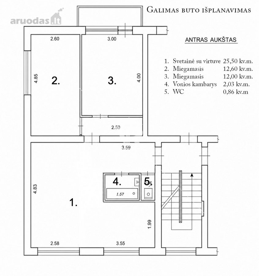 Parduodamas 3 kambarių butas Paryžiaus - nuotraukos Nr. 16