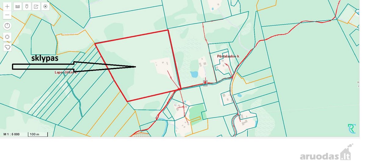 Unikalus 10,16 ha sklypas Medžiakalnio