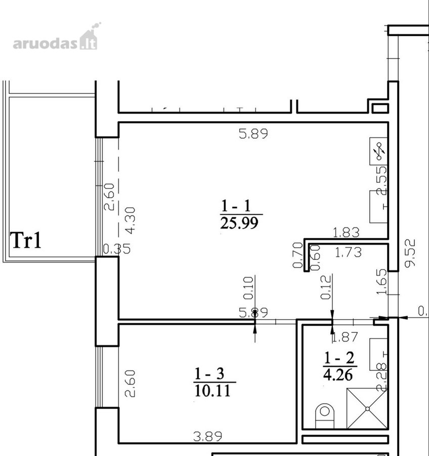 Parduodamas Kokybiškai Įrengtas 2 Kambarių - nuotraukos Nr. 27