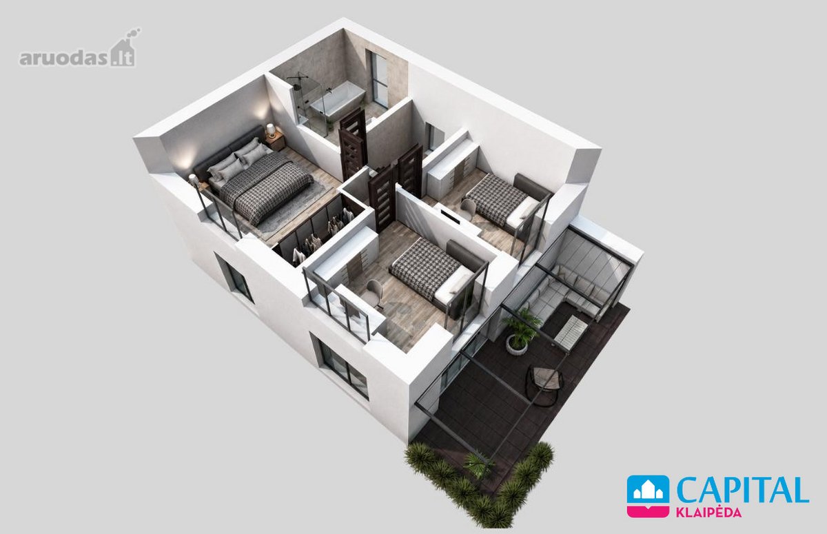 Jaukus Namas Su Garažu Ir Saulės Elektrine - nuotraukos Nr. 34