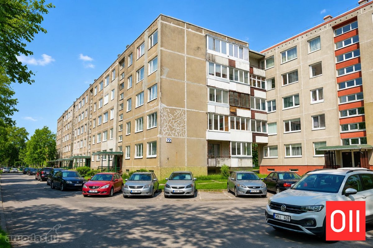 Saulėtas 3 Kambarių Butas Su Dviem