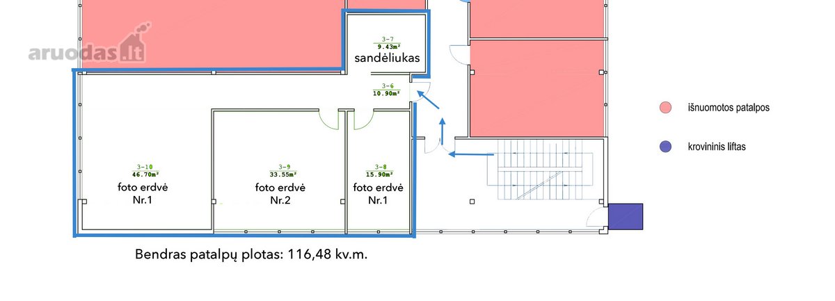 Išnuomoju komercines patalpas Betono akl. 9, - nuotraukos Nr. 19