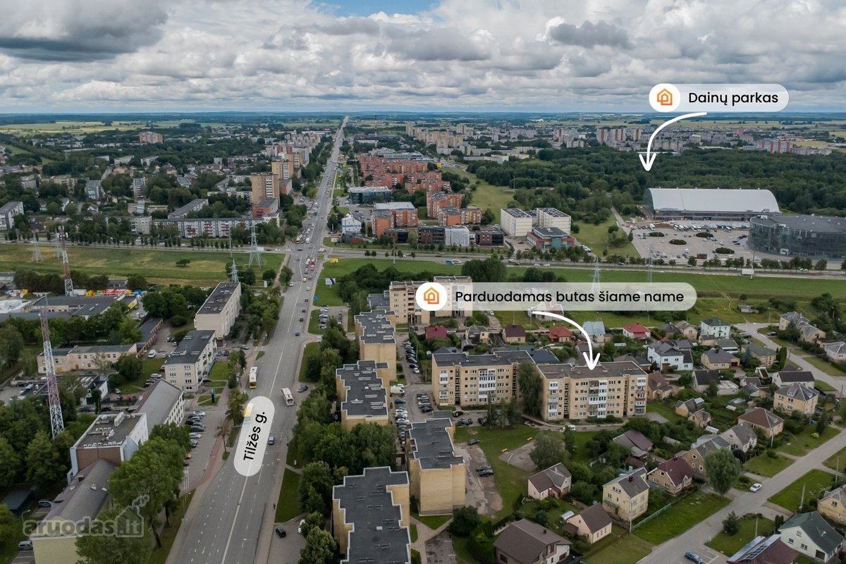 Parduodamas 1 kambario butas strategiškai
