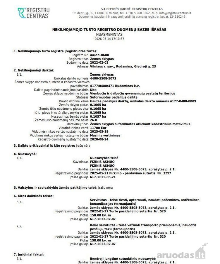 Parduodamas 10,65 arų ploto žemės sklypas - nuotraukos Nr. 8