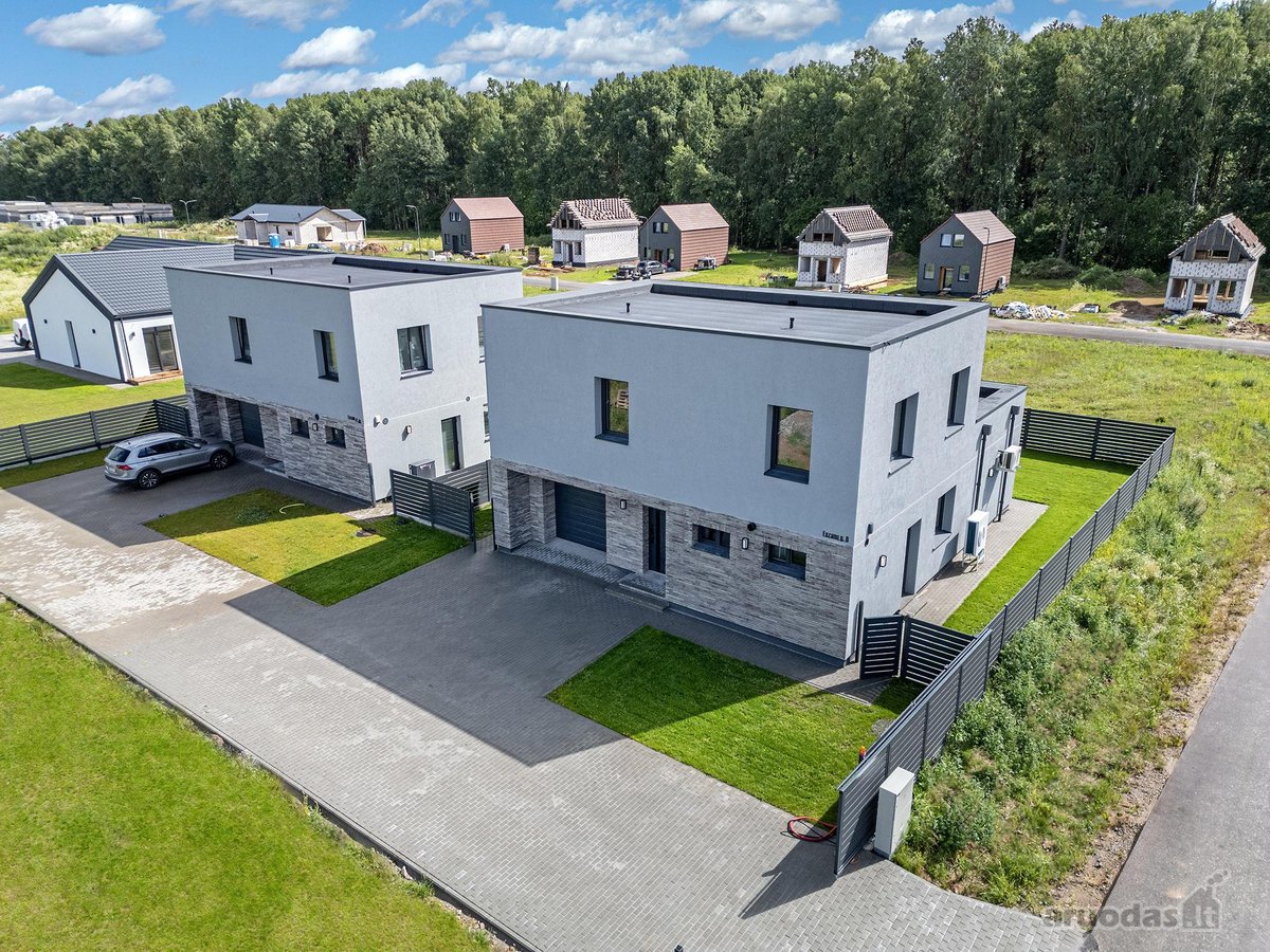  Modernus namas su terasa ir vaizdu į gamtą - nuotraukos Nr. 2