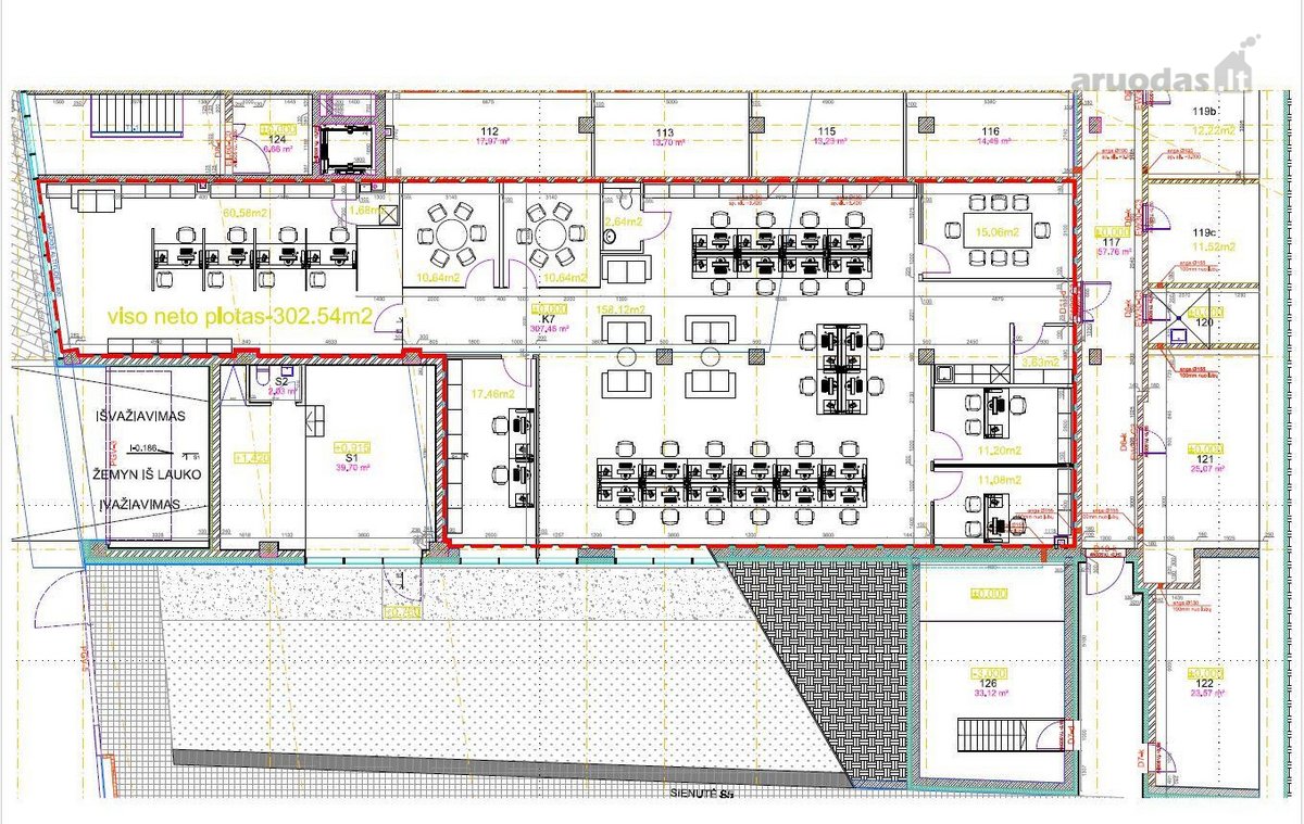 Išnuomojamos pilnai įrengtos 299,52 kv. m - nuotraukos Nr. 18