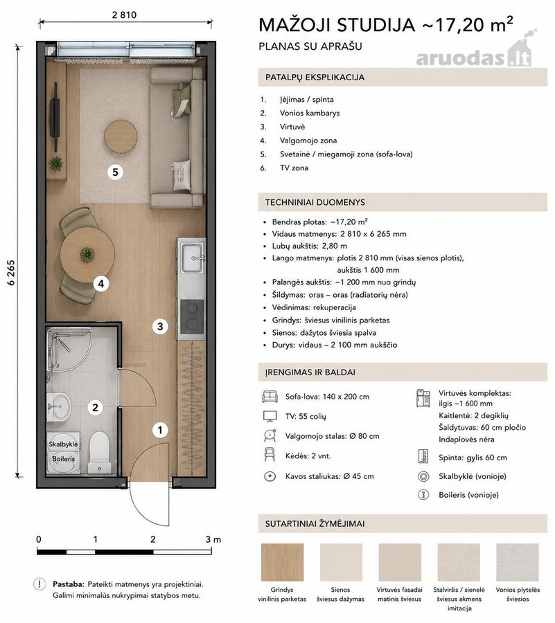 Parduodamos Naujos, Pilnai Įrengtos Studijos - nuotraukos Nr. 2