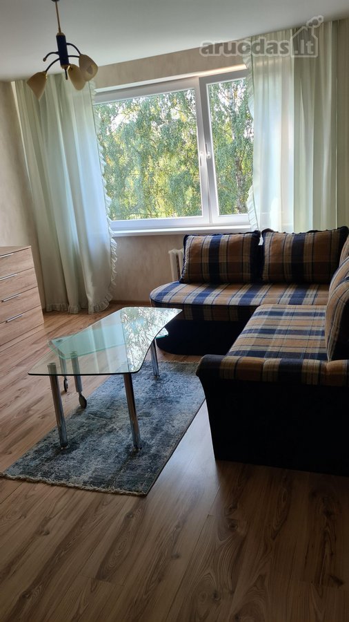 Nuomojamas šiltas, jaukus 1 kambario butas.