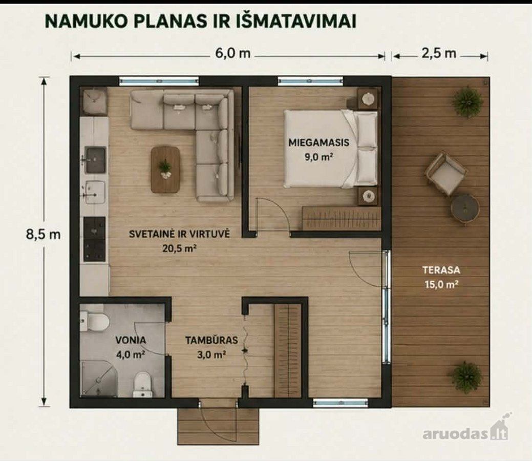 Nuosavas Kampelis Molėtų Krašte – Vos Už 9 500 €! - nuotraukos Nr. 8
