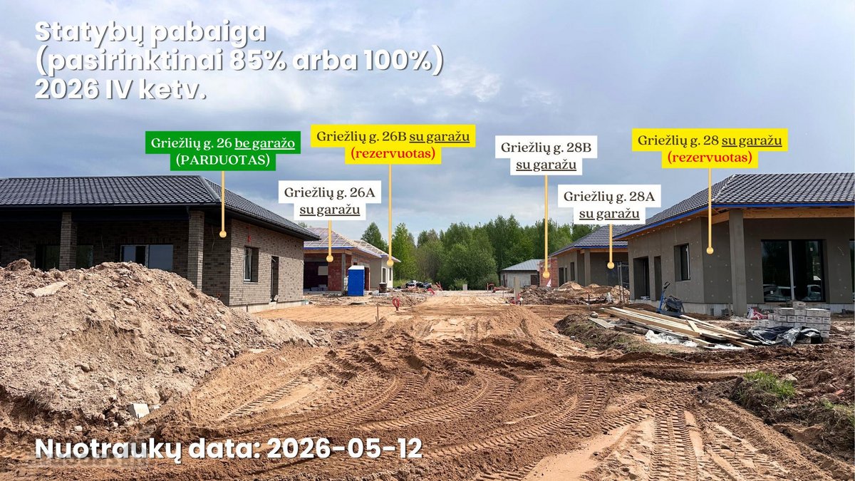 Parduodami kokybiški A++ klasės vieno aukšto - nuotraukos Nr. 11