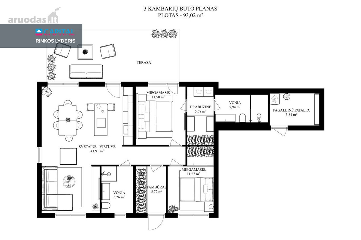 Parduodamas Modernus A++ Energetinės Klasės - nuotraukos Nr. 29