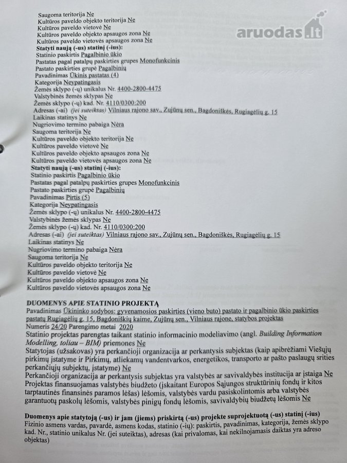 65 A  Statybos Leidimas  Projektas  - nuotraukos Nr. 5