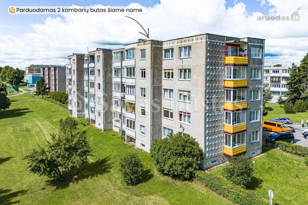 Parduodamas 2 kambarių butas 2 - ame aukšte, - nuotraukos Nr. 2