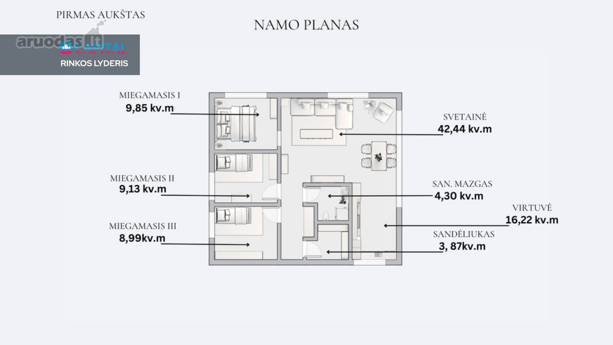 Parduodamas Jaukus Ir Ekonomiškas Namas - nuotraukos Nr. 34