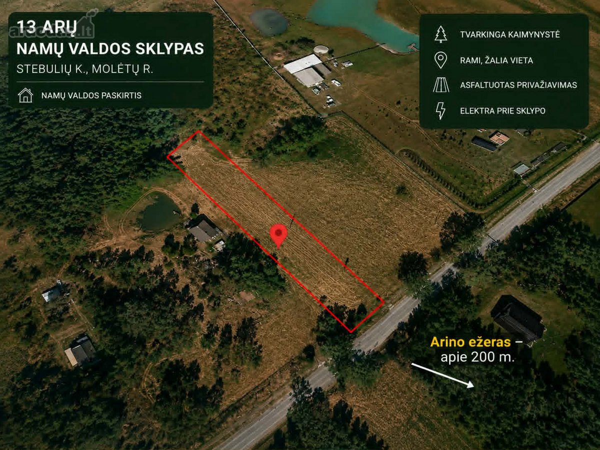 Nuosavas Kampelis Molėtų Krašte – Vos Už 9 500 €! - nuotraukos Nr. 2