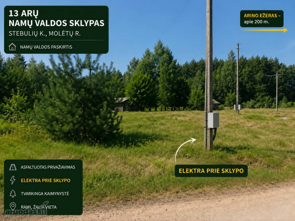 Nuosavas Kampelis Molėtų Krašte – Vos Už 9 500 €! - nuotraukos Nr. 3
