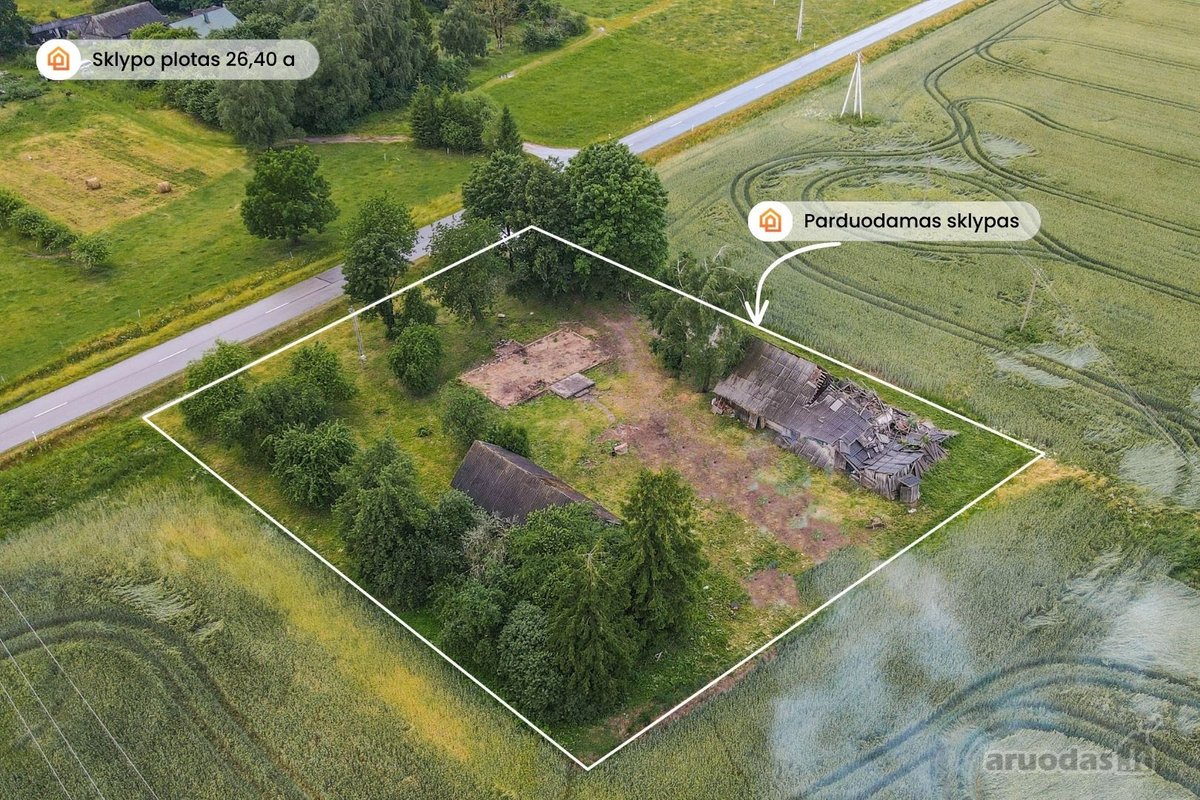 Parduodamas 26,40 arų namų valdos sklypas - nuotraukos Nr. 2