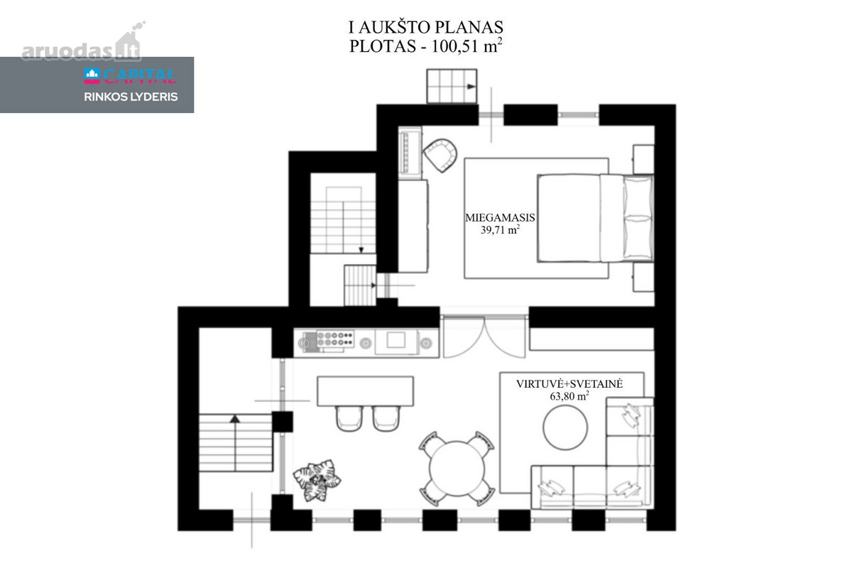 Parduodama 140 Kv. M Erdvė Išskirtiniam 3 - nuotraukos Nr. 5