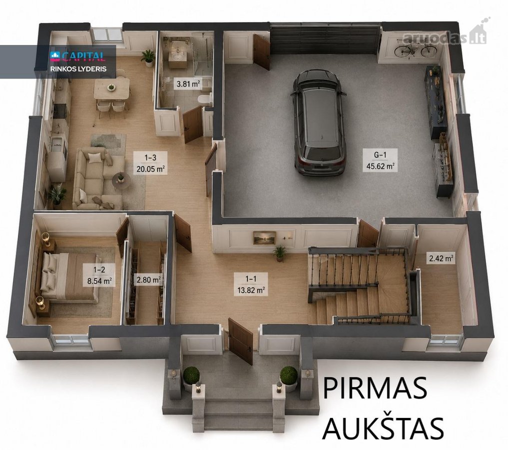 Individualus namas beveik miesto centre – - nuotraukos Nr. 47