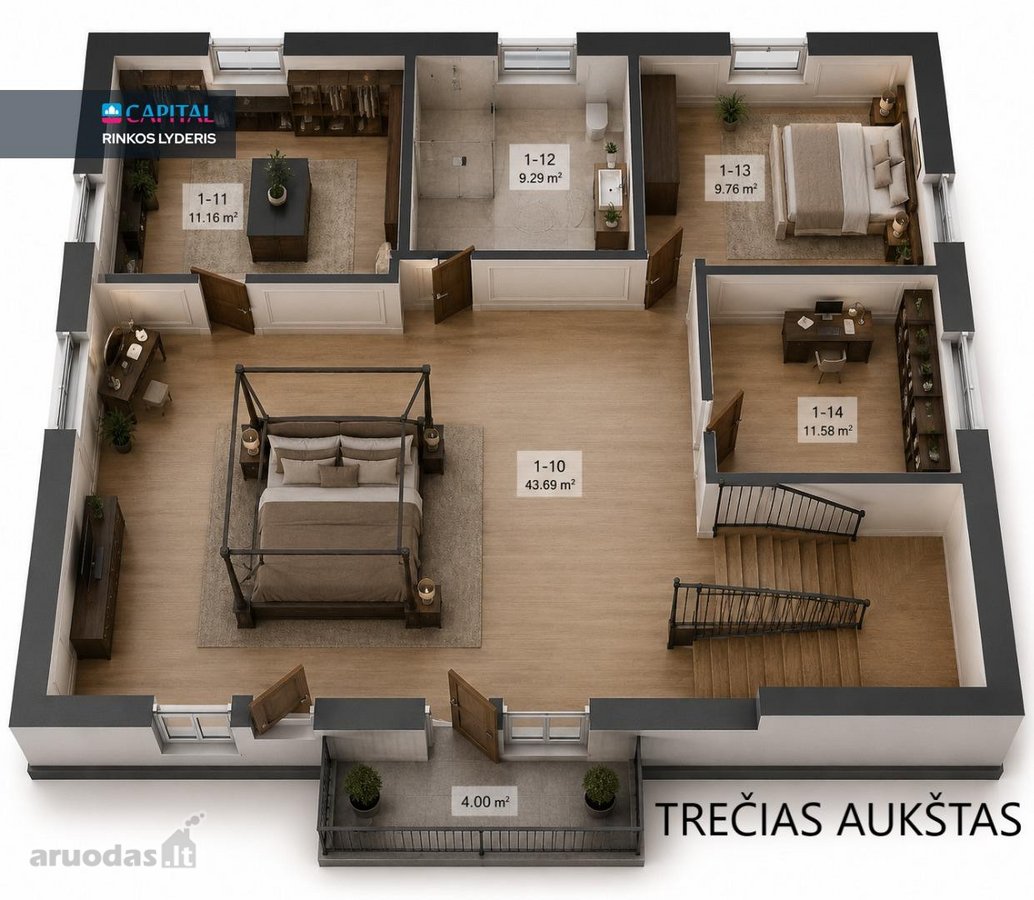 Individualus namas beveik miesto centre – - nuotraukos Nr. 49