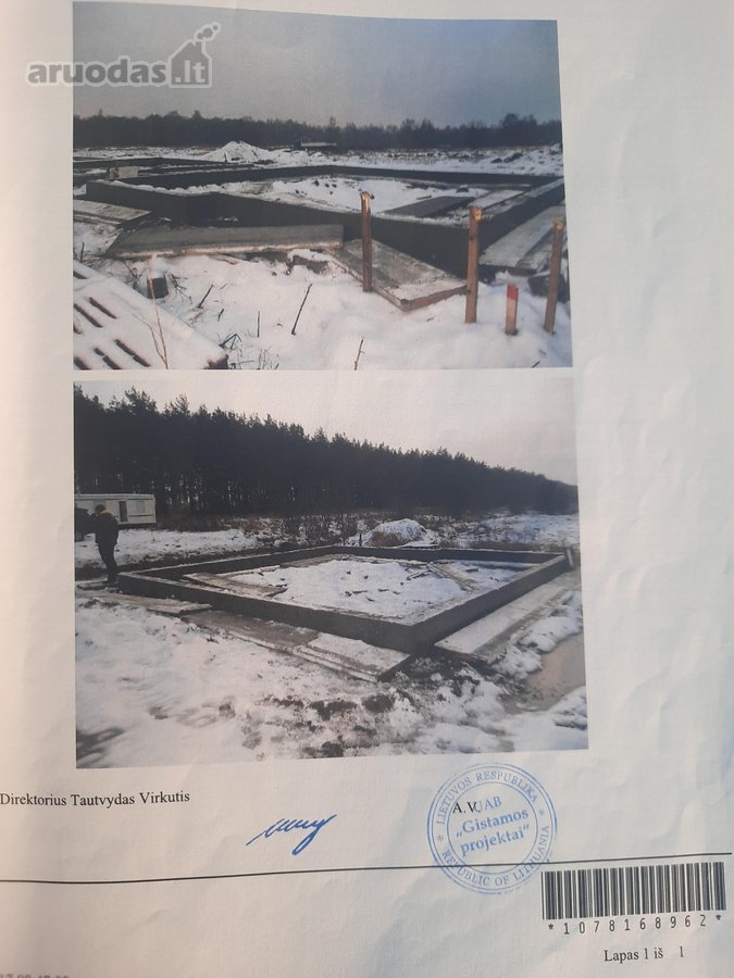 Parduodami 49m2 pamatai su 5a sklypu bendrame - nuotraukos Nr. 2