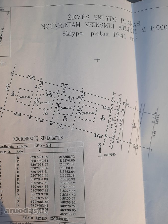 Parduodami 49m2 pamatai su 5a sklypu bendrame - nuotraukos Nr. 3