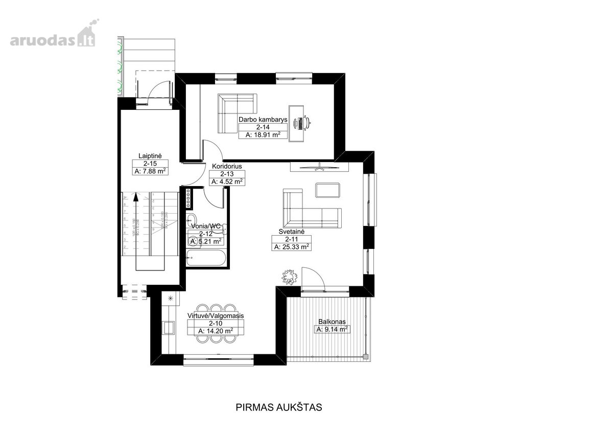 „Gineitiškių vilos“ projektas kviečia įsigyti - nuotraukos Nr. 6