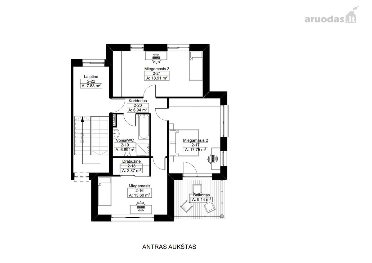 „Gineitiškių vilos“ projektas kviečia įsigyti - nuotraukos Nr. 7