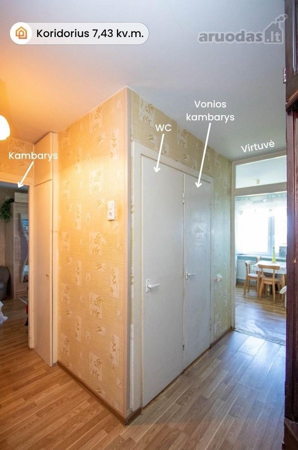 Parduodamas 1 kambario butas Šiauliuose, K. - nuotraukos Nr. 12
