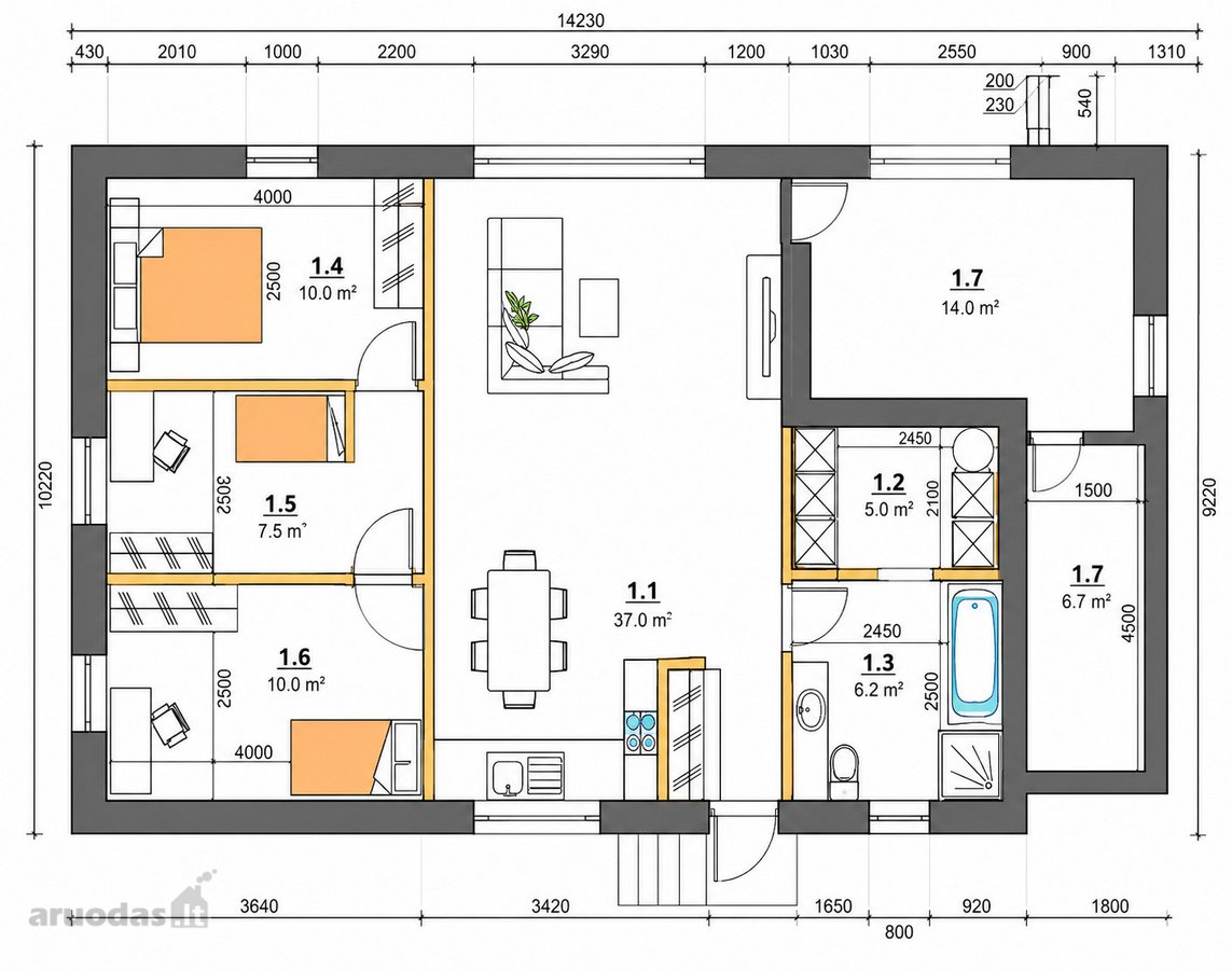 Ieškote modernaus ir jaukaus namo ramioje - nuotraukos Nr. 7
